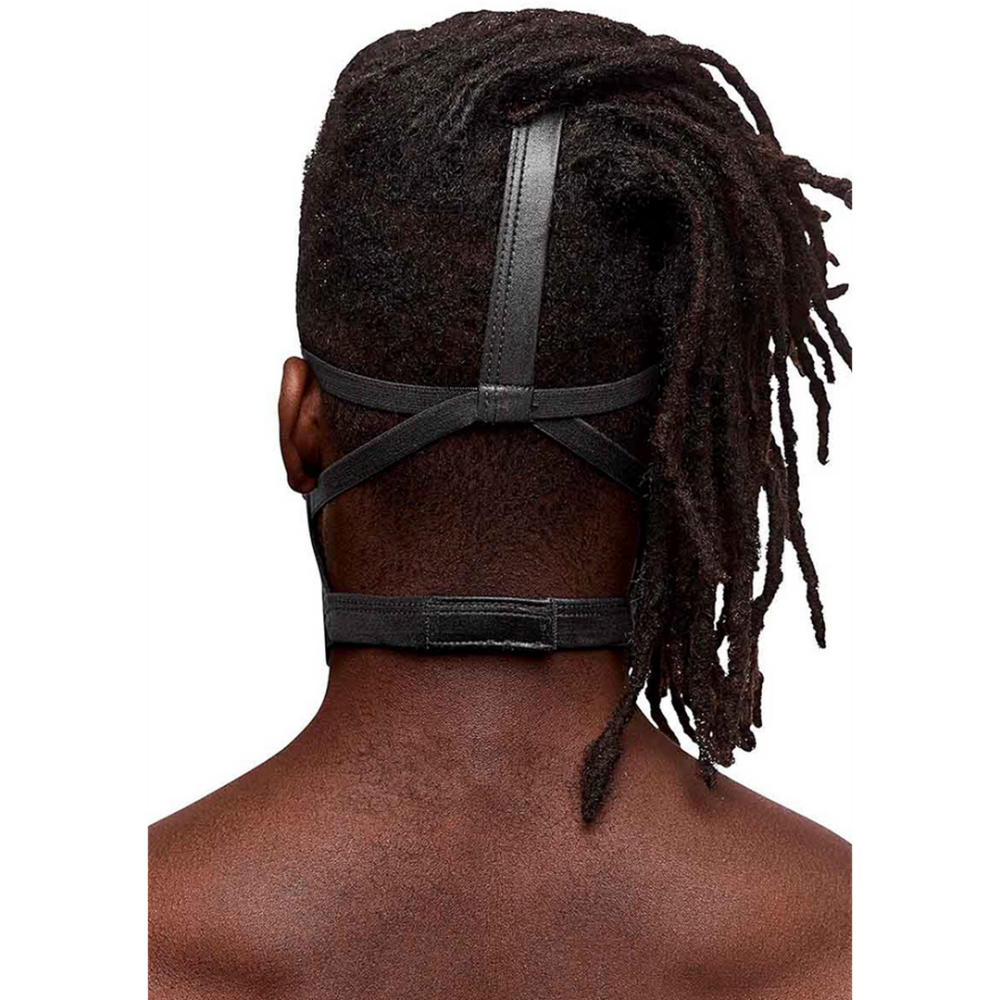 Triton - Masker met Verstelbare Nek en Voorring - Eén Maat - Zwart - Afbeelding 2