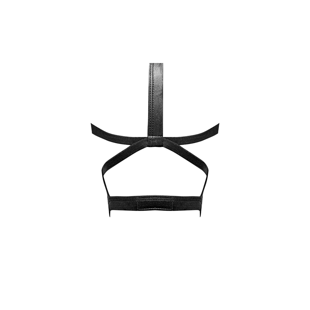 Triton - Masker met Verstelbare Nek en Voorring - Eén Maat - Zwart - Afbeelding 4