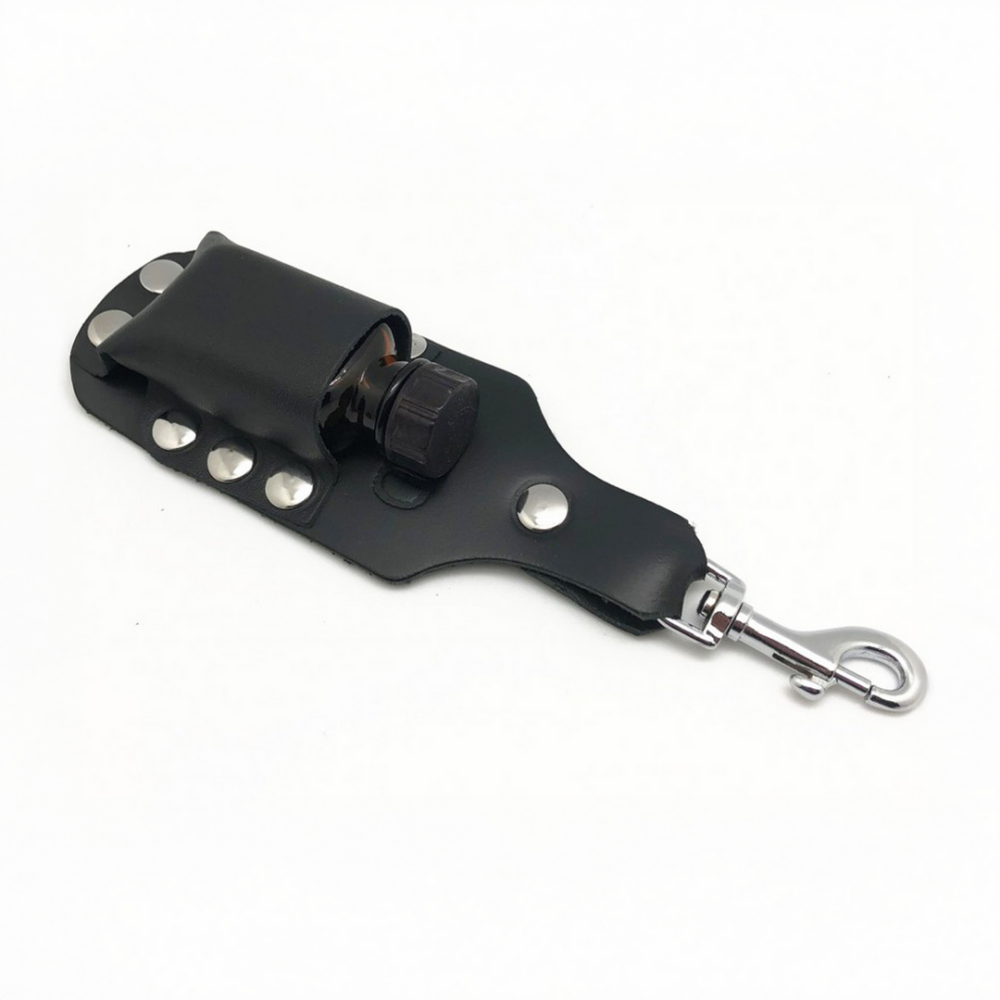 Leren Aroma Fles Houder - Groot - Zwart - Afbeelding 2