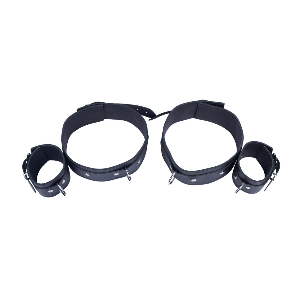 Leren Bovenbeen Beperkingen - Zwart - Afbeelding 2