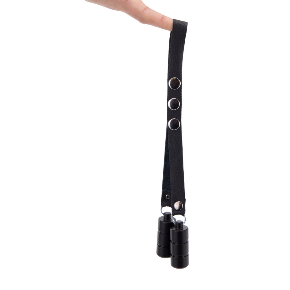 Leren Ballenrek Gewichten 2 x 100 gr - Zwart - Afbeelding 4