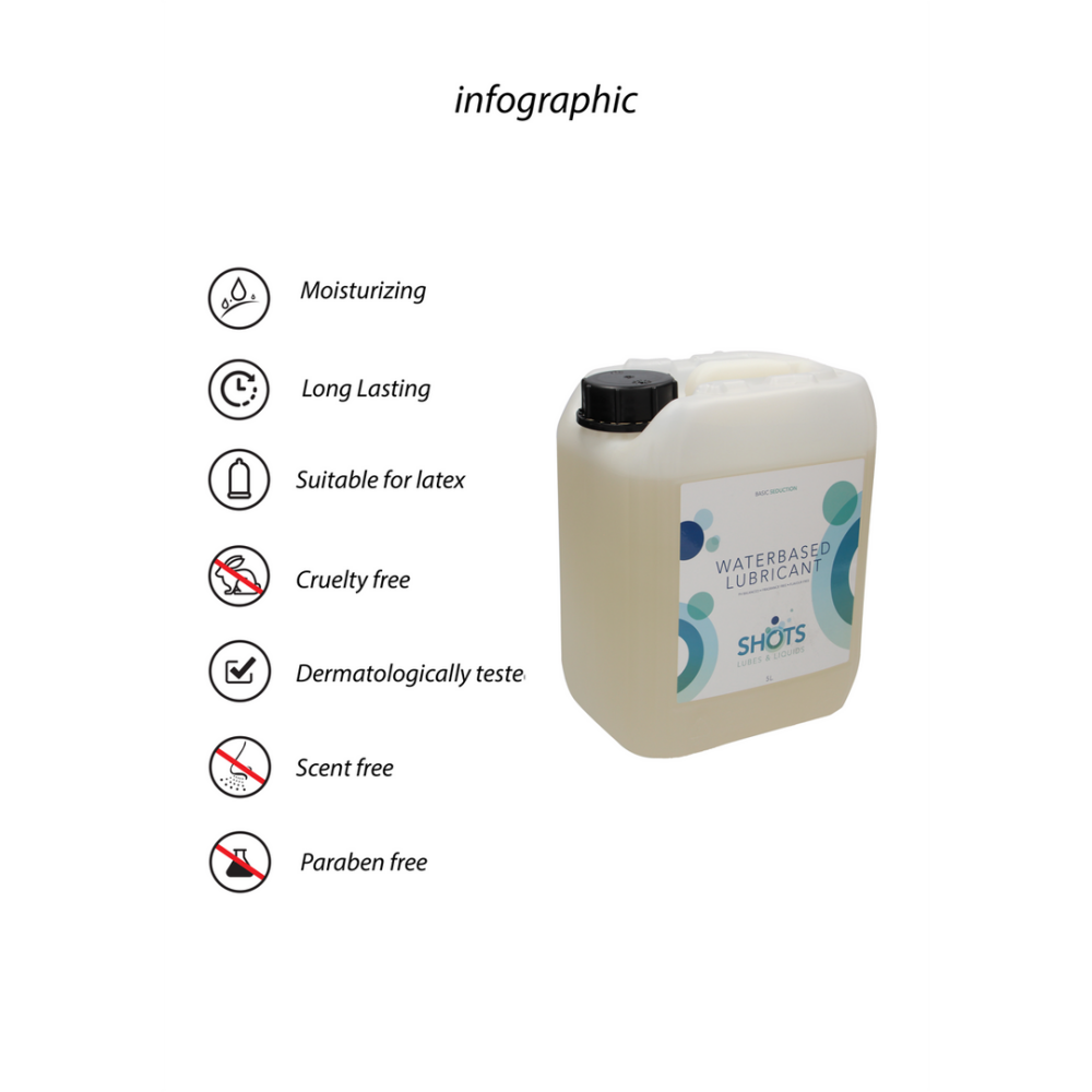Waterbasis Glijmiddel - 1,3 gal / 5 l - Afbeelding 4