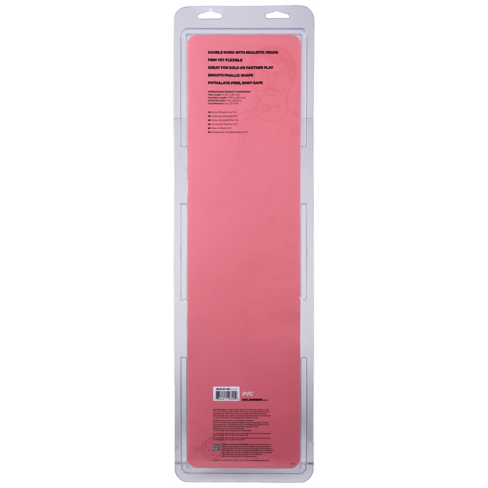 Gladige Dubbele Kop - Dildo met Dubbele Einden - 18 / 45 cm - Afbeelding 3