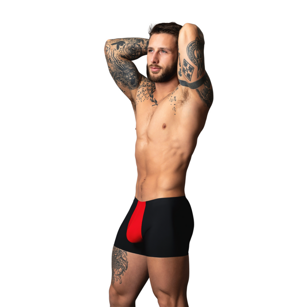 Pouch Short - S - Zwart/Rood - Afbeelding 4