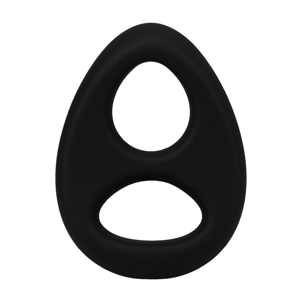 The Code - Siliconen Cockring met Bandana - Zwart - Afbeelding 5