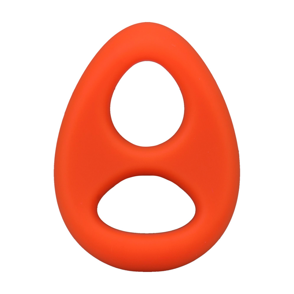 The Code - Siliconen Cockring met Bandana - Oranje - Afbeelding 5