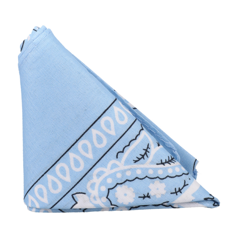 The Code - Siliconen Cockring met Bandana - Lichtblauw - Afbeelding 4