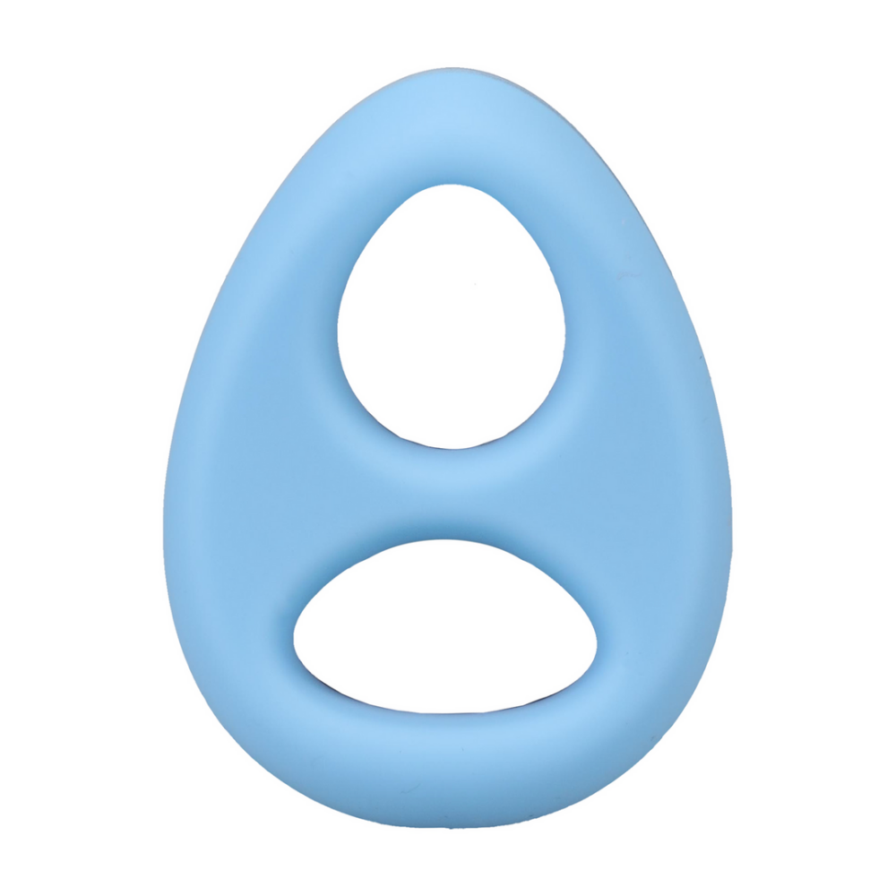 The Code - Siliconen Cockring met Bandana - Lichtblauw - Afbeelding 5