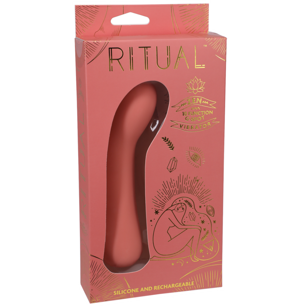Zen - Oplaadbare Silicone G-Spot Vibe - Koraal - Afbeelding 2