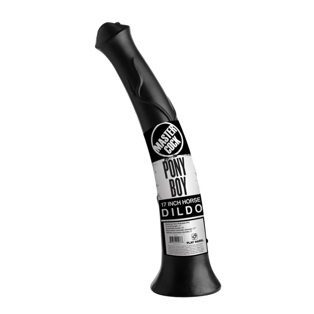 Pony Boy Horse Dildo - 17 inch - Zwart - Afbeelding 3