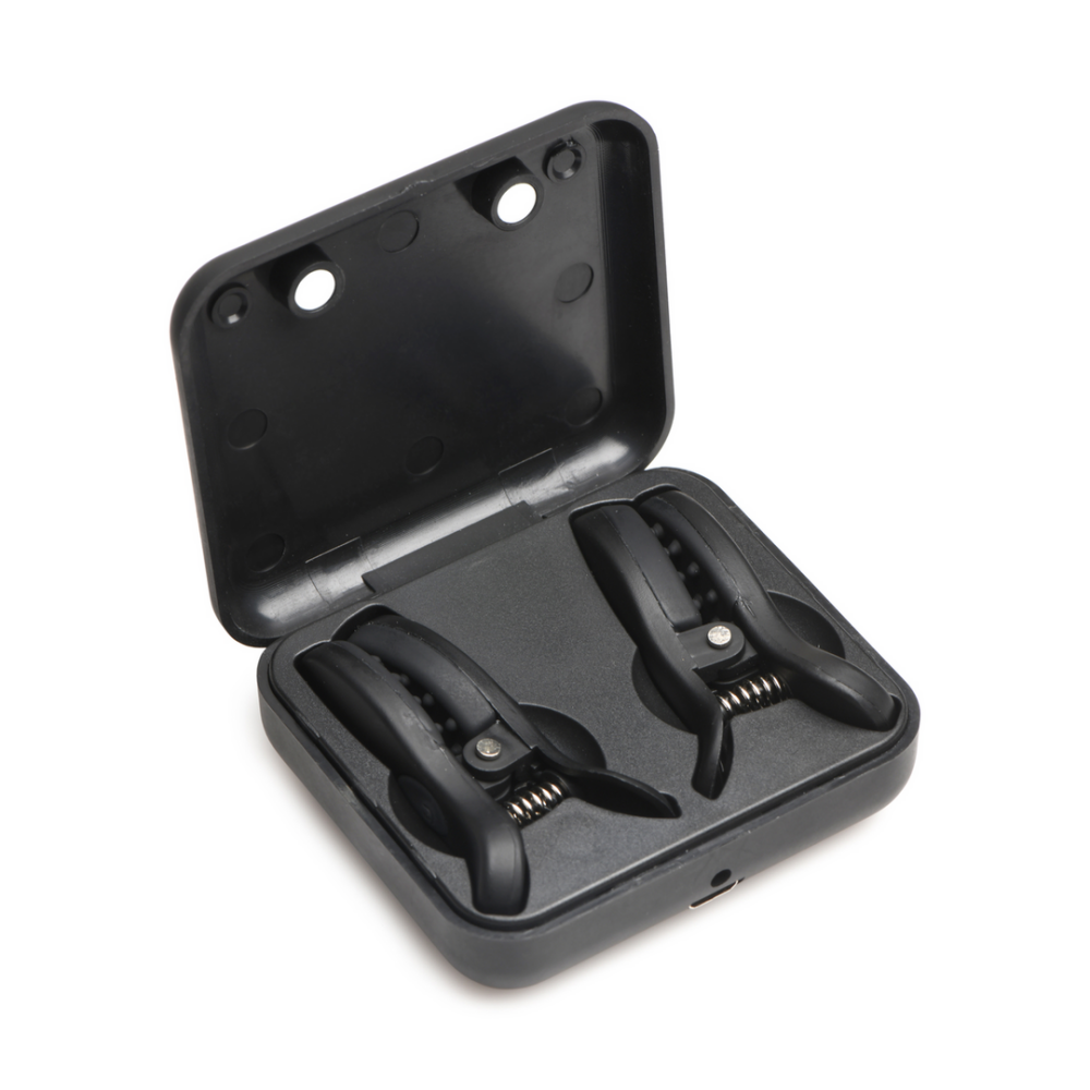 Dark Grip - Vibrerende Tepelknijpers - Zwart - Afbeelding 5