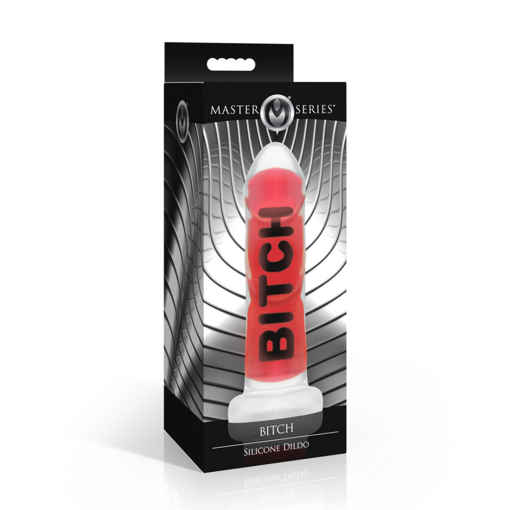 BITCH - Siliconen Dildo - Rood - Afbeelding 2