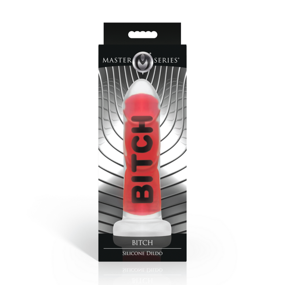 BITCH - Siliconen Dildo - Rood - Afbeelding 3