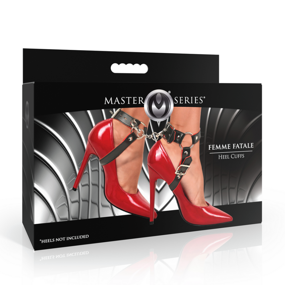 Femme Fatale - Hakmanchetten - Zwart/Rood - Afbeelding 2