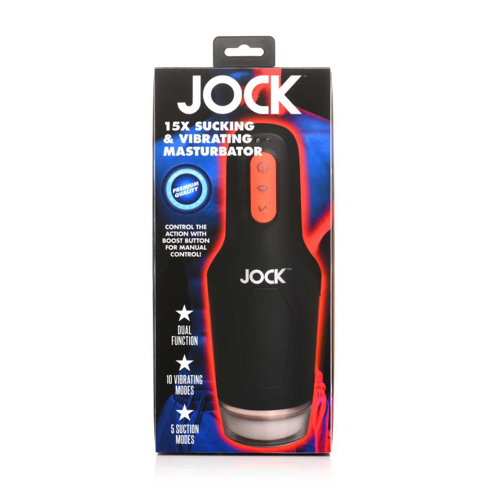 Zuig- en Vibrerende Masturbator - 15X - Zwart - Afbeelding 3