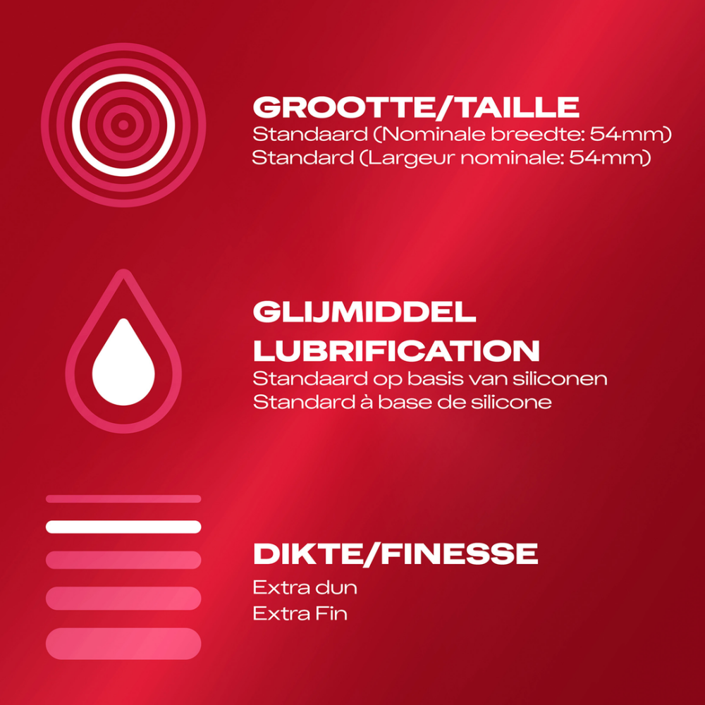 Dunne Gevoel Extra Dun - Condooms - 10 Stuks - Afbeelding 4