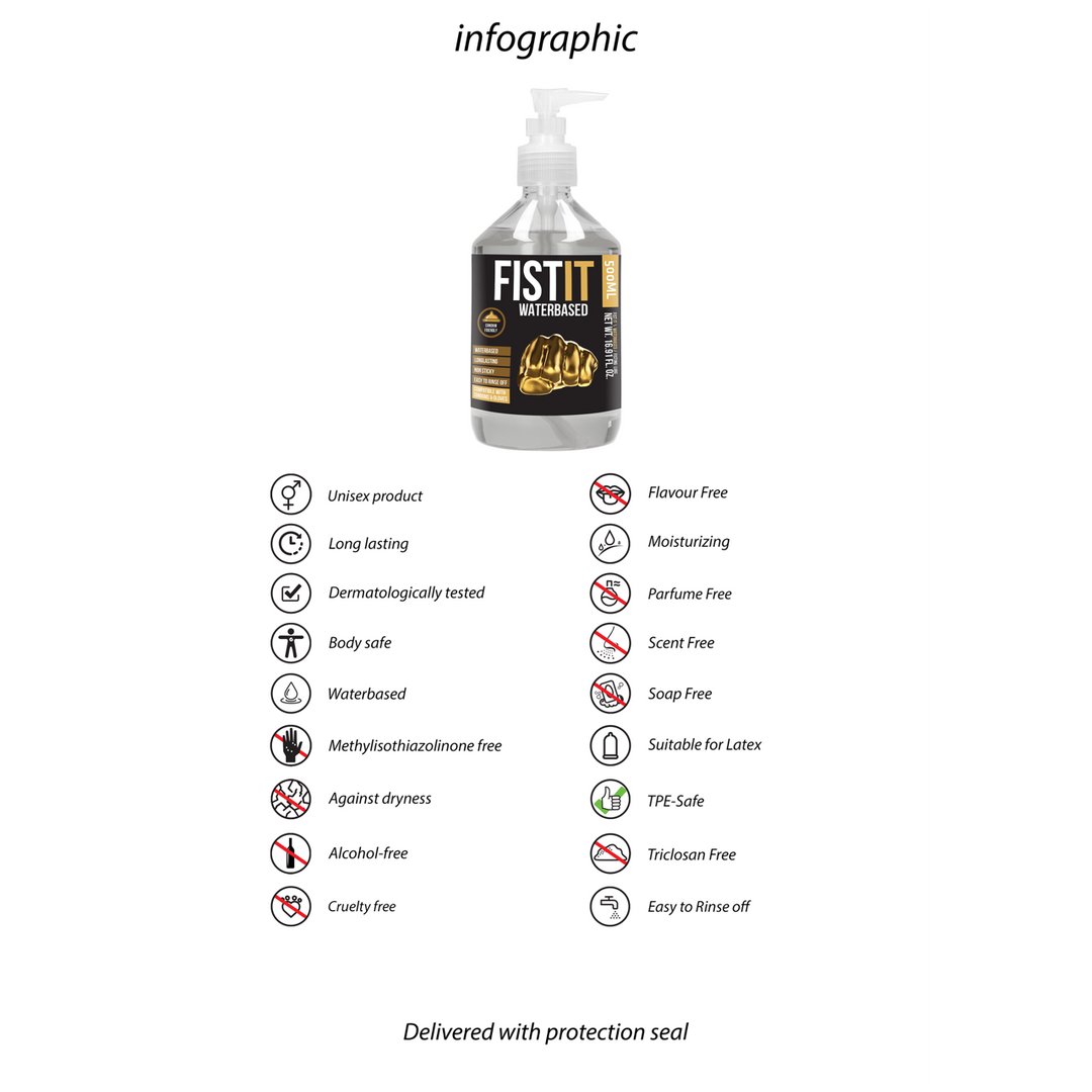 Waterbased glijmiddel - 17 fl oz / 500 ml - Afbeelding 3