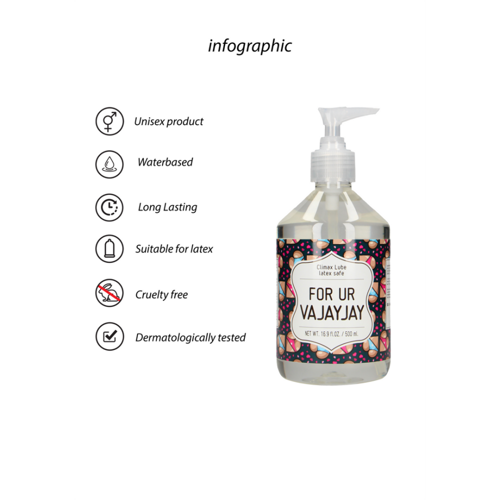 Voor Ur Vajayjay - Waterbased Lubricant - 17 fl oz / 500 ml - Afbeelding 2