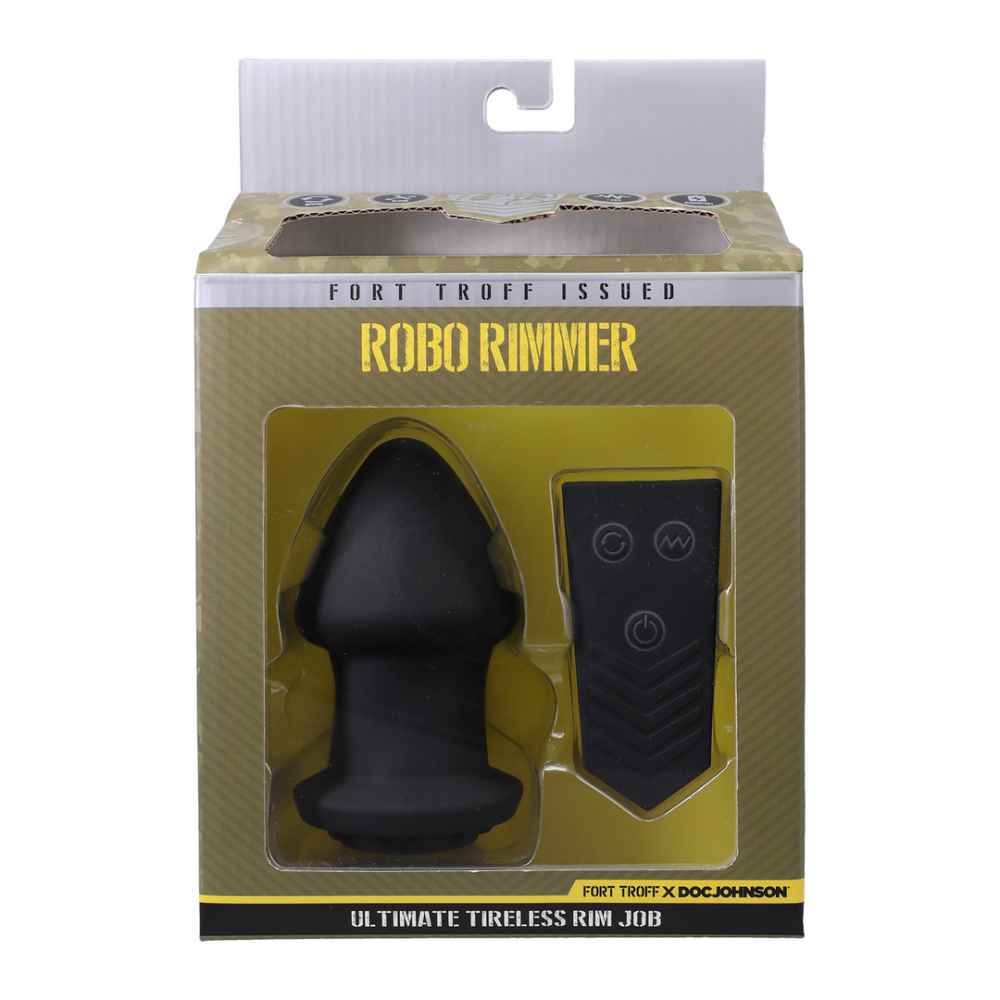 Robo Rimmer X - Vibrerende Plug - Zwart - Afbeelding 2