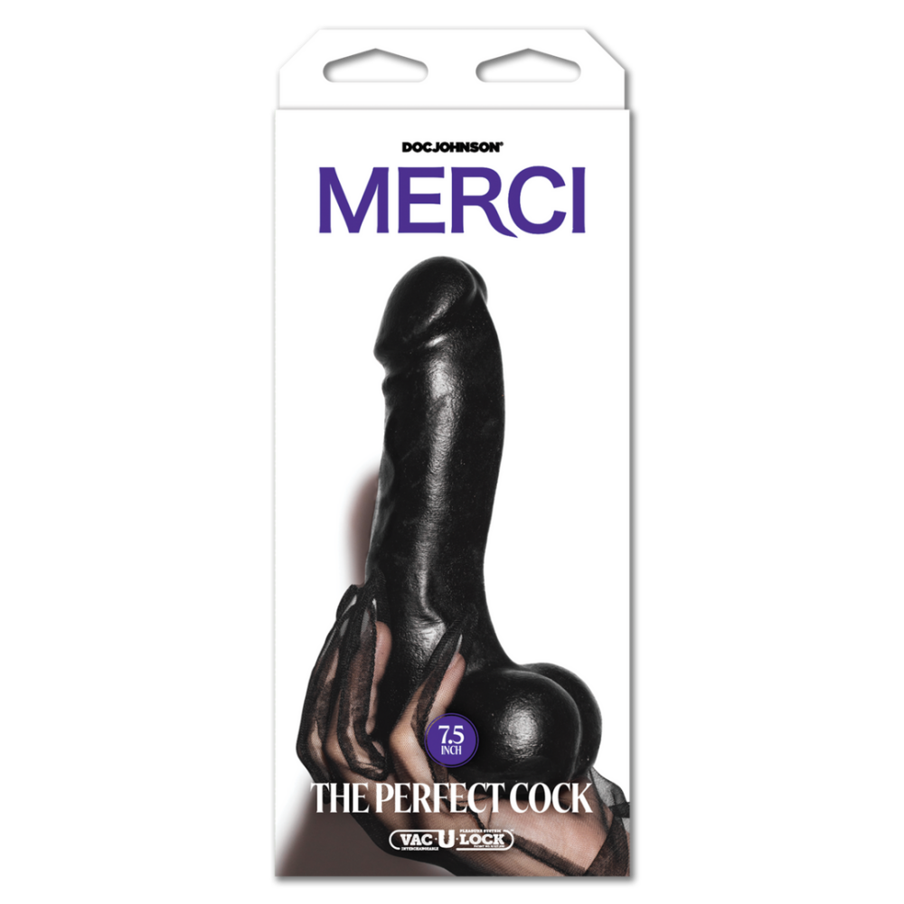 De Perfect Cock - 7.5 / 19 cm - Zwart - Afbeelding 2