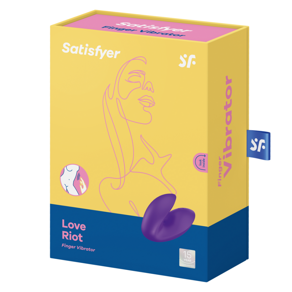 Love Riot - Vinger Vibrator - Paars - Afbeelding 2