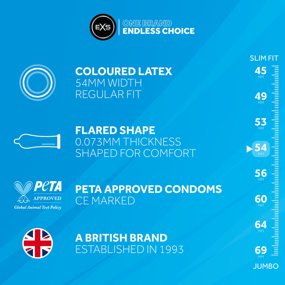 EXS Black Latex - Condooms - 48 Stuks - Afbeelding 3