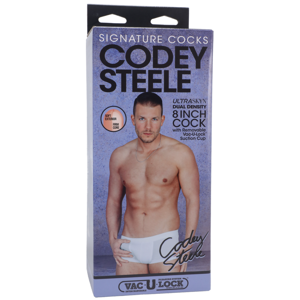 Codey Steele - Realistic ULTRASKYN Dildo - 8 / 20 cm - Vanille - Afbeelding 2