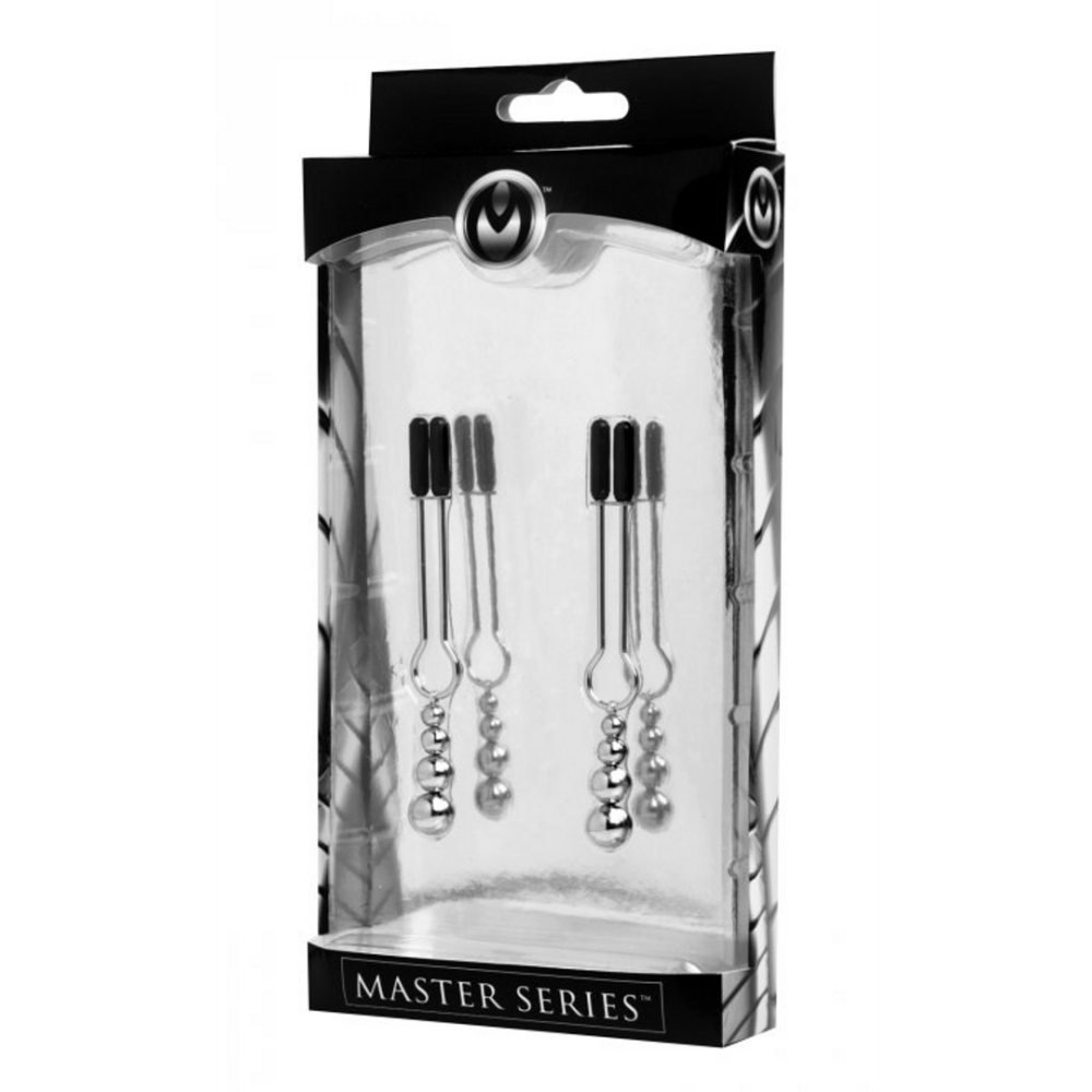 Decoratieve Tepelklemset met Drievoudige Kralen - Afbeelding 2