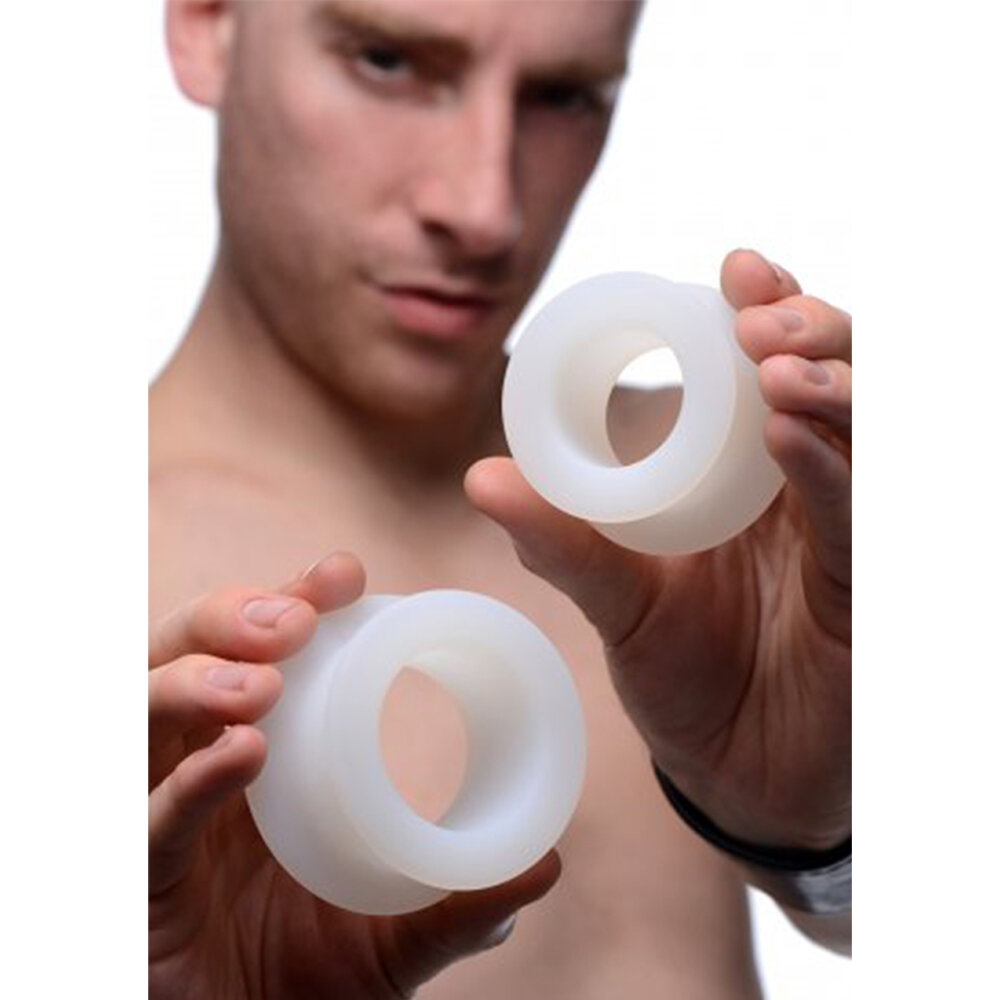 Stretch Master - 2-delige Silicone Anale Ring Set - Afbeelding 3