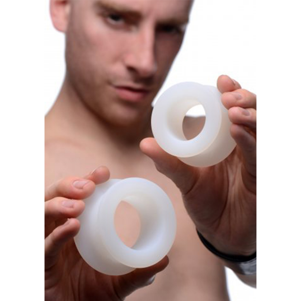 Stretch Master - 2-delige Silicone Anale Ring Set - Afbeelding 4