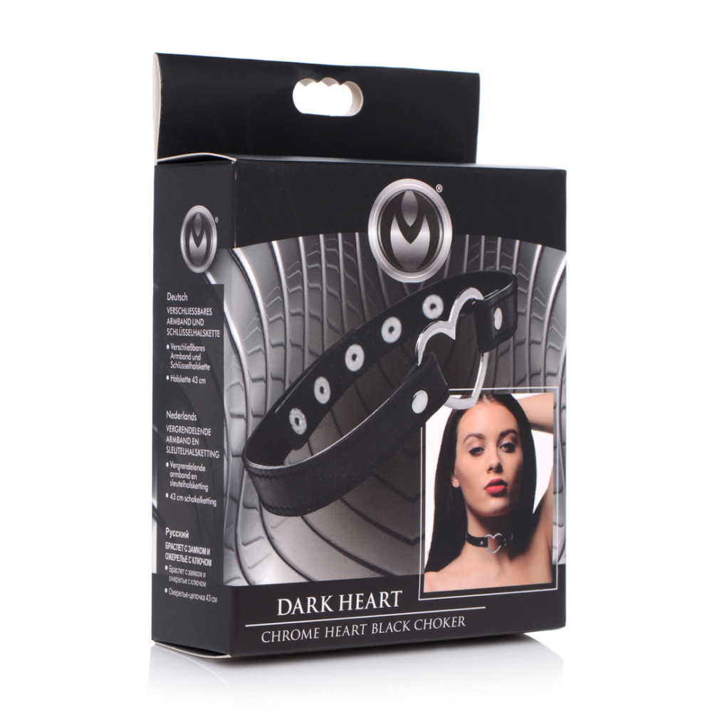Donkere Hart - Chrome Heart Zwarte Choker - Afbeelding 2
