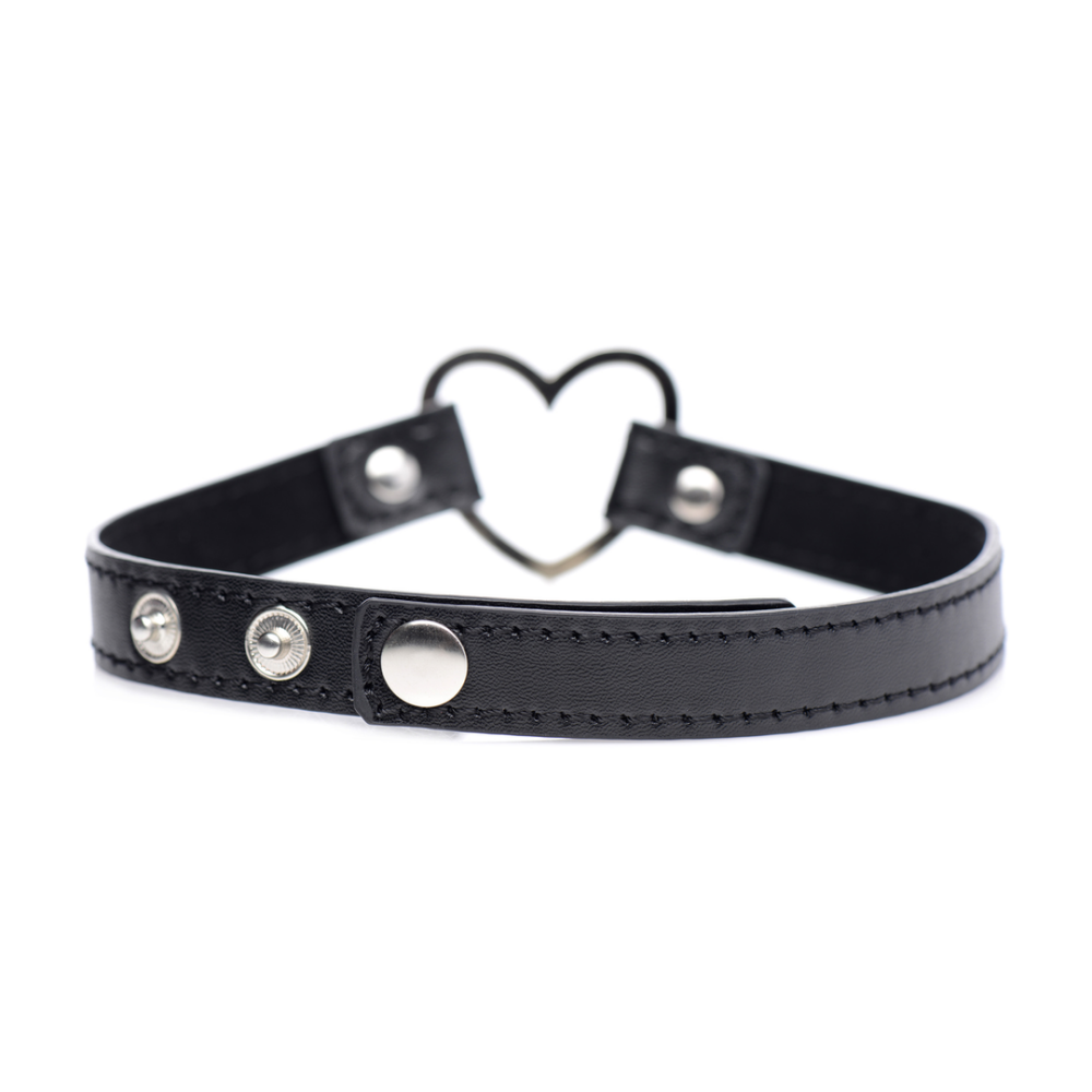 Donkere Hart - Chrome Heart Zwarte Choker - Afbeelding 4