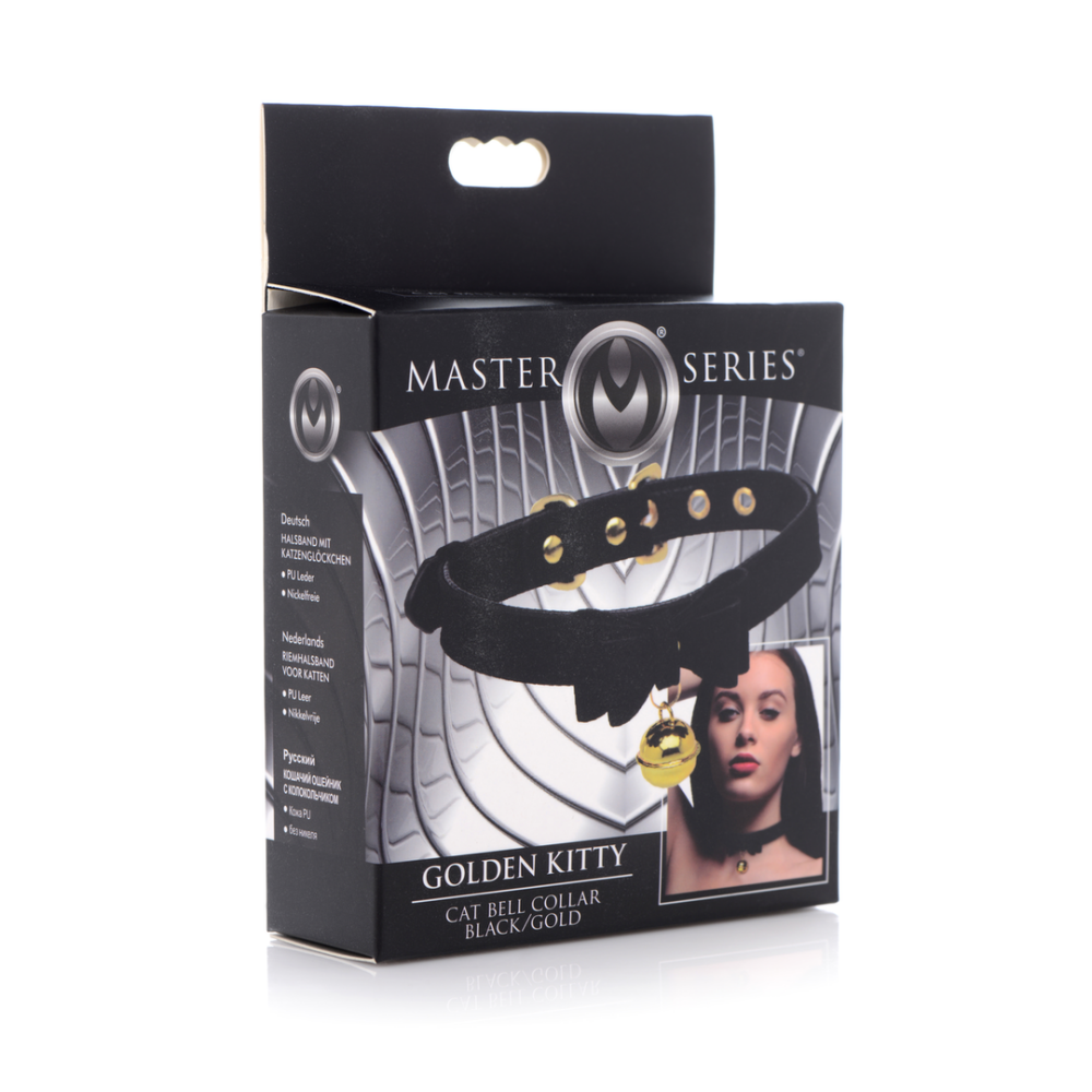 Gouden Kitty - Kat Belhalsband - Zwart/Goud - Afbeelding 2