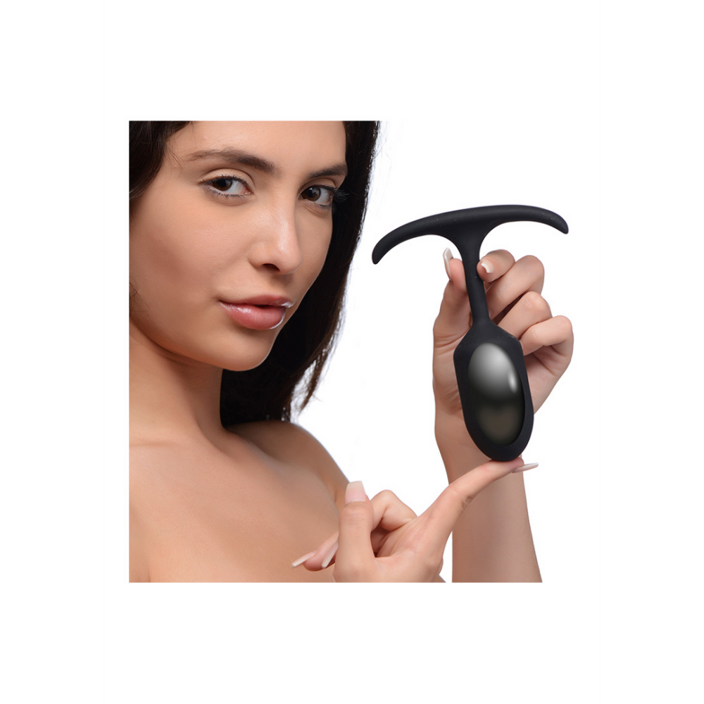 Premium Siliconen Gewogen Anaalplug - Middelgroot - Afbeelding 4