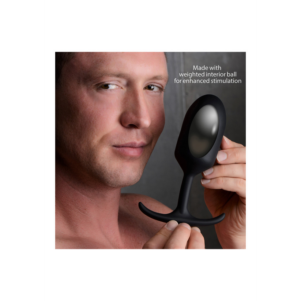 Premium Silicone Weighted Anal Plug - Extra Groot - Afbeelding 5