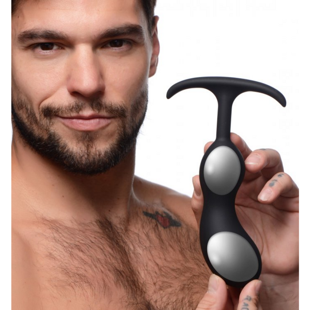 Premium Silicone Weighted Prostate Plug - Large Premium Siliconen Gewogen Prostaat Plug - Groot - Afbeelding 3