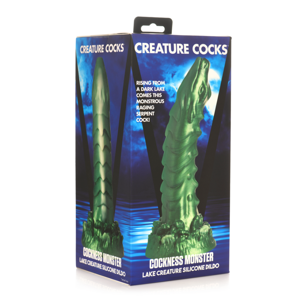 Cockness Monster - Lake Creature Silicone Dildo - Groen - Afbeelding 2