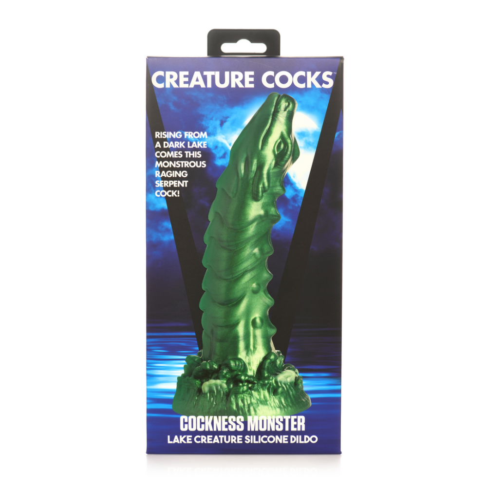 Cockness Monster - Lake Creature Silicone Dildo - Groen - Afbeelding 3