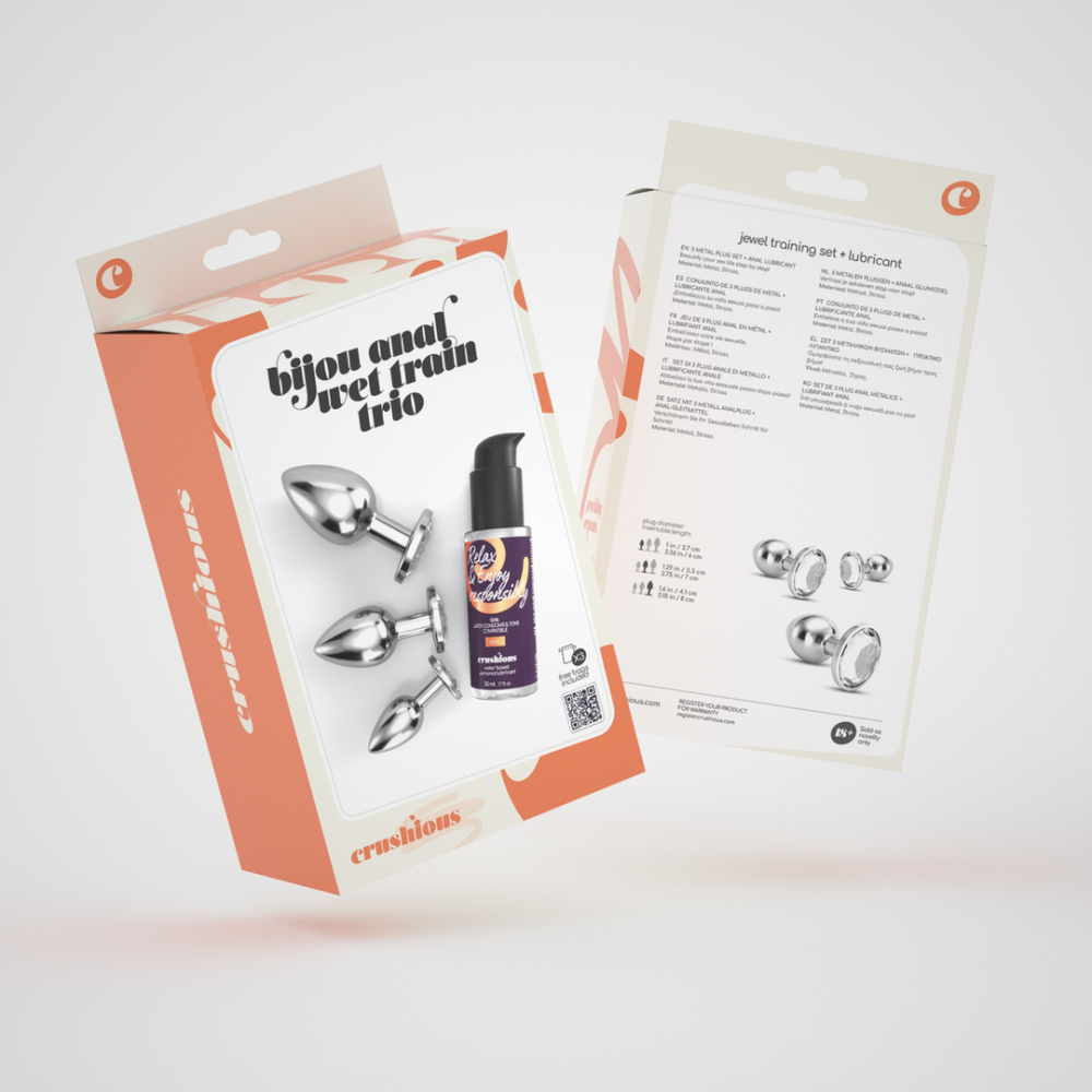 Bijou - Anal Wet Train Trio - 3 Jewel Plugs - Helder - Afbeelding 2