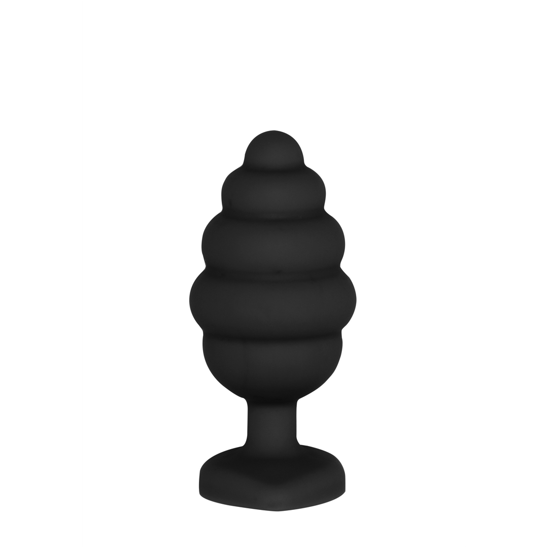 Geribbelde Diamant Hart Plug - Regular - Afbeelding 4