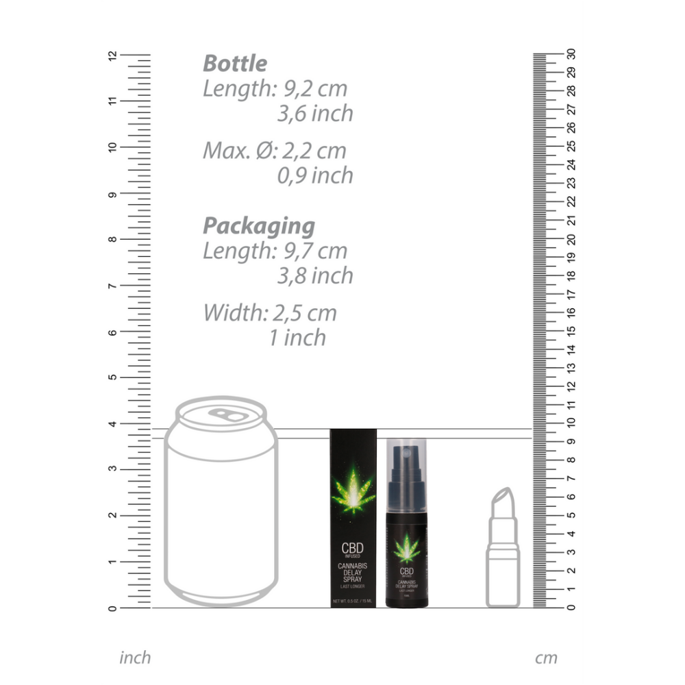 CBD Cannabis Vertraging Spray - 0,5 fl oz / 15 ml - Afbeelding 5