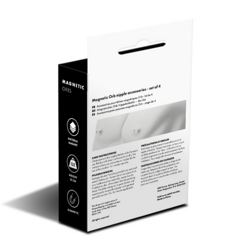 Magnetische Orbs - 4 Paar Set - Zilver - Afbeelding 3