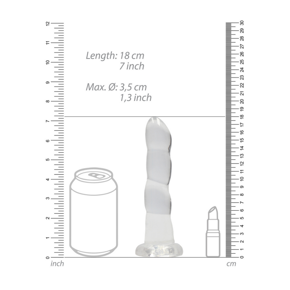 Niet-realistische dildo met zuignap - 7 / 17 cm - Afbeelding 4