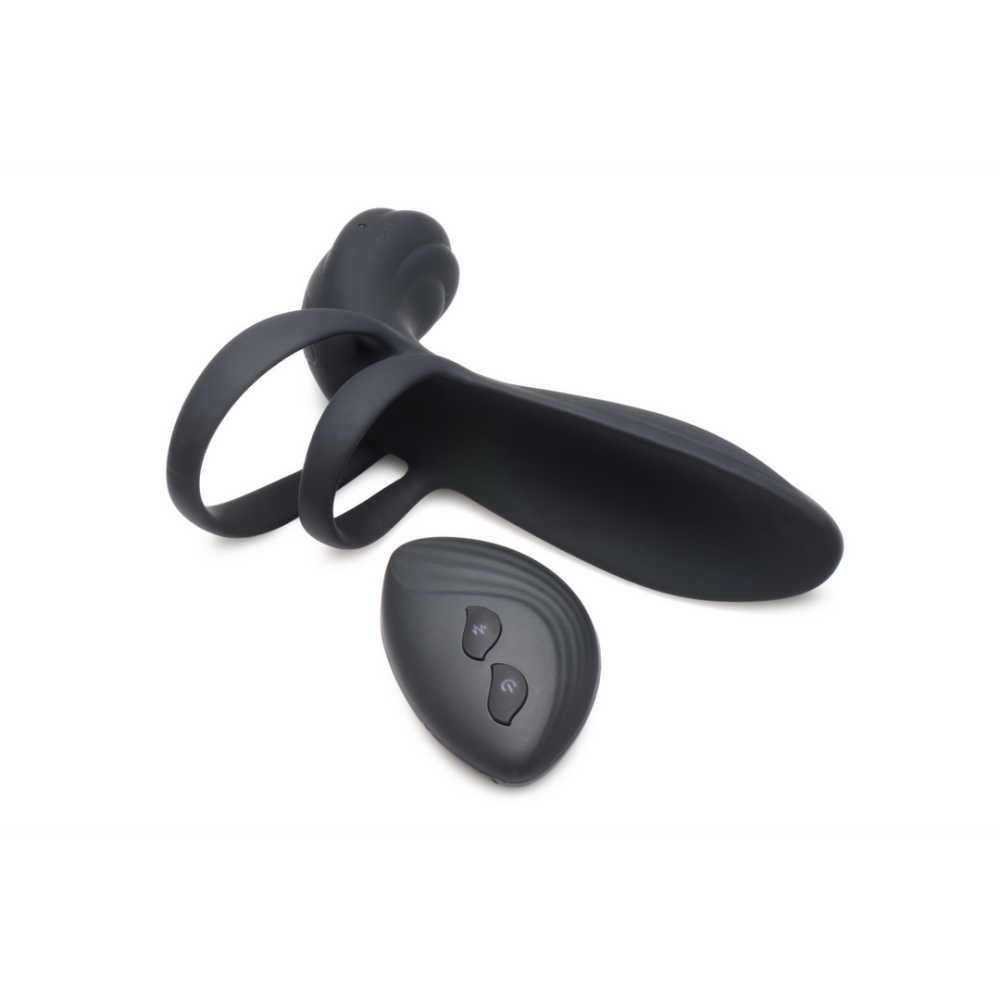 Siliconen Vibrerende Penis Sleeve met Afstandsbediening