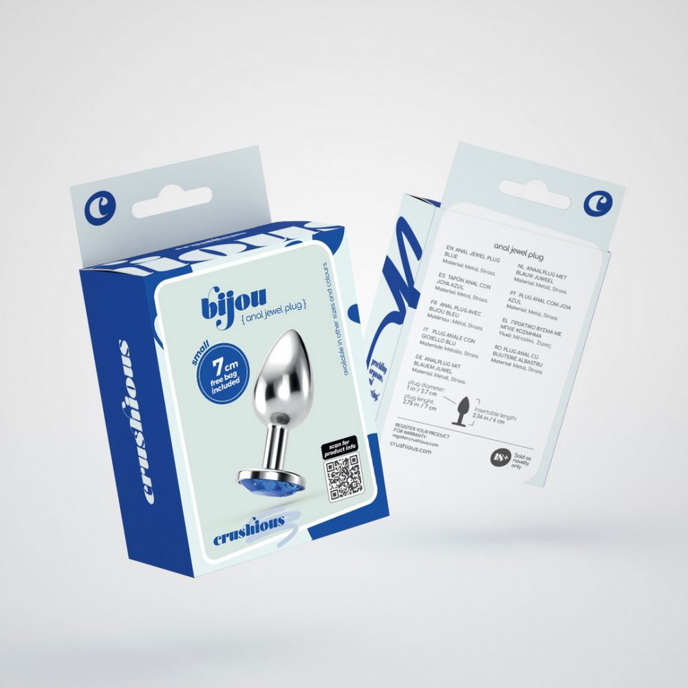 Bijou - Anale Sieraad Plug - Klein - Blauw - Afbeelding 2