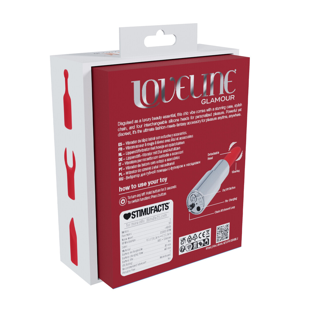 Tiffany - Lipstick Vibrator with 4 Attachments - Blue - Afbeelding 3