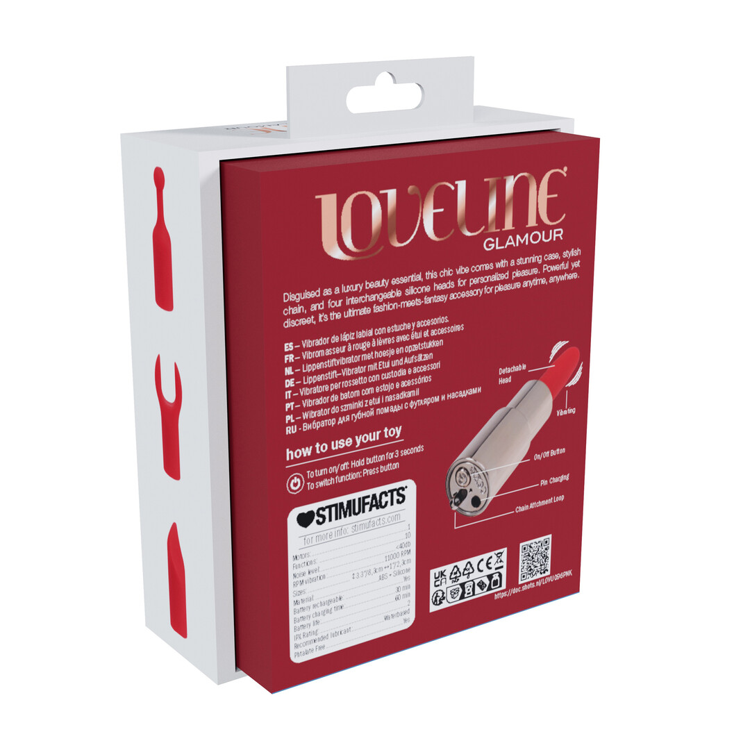 Tiffany - Lipstick Vibrator with 4 Attachments - Pink - Afbeelding 3