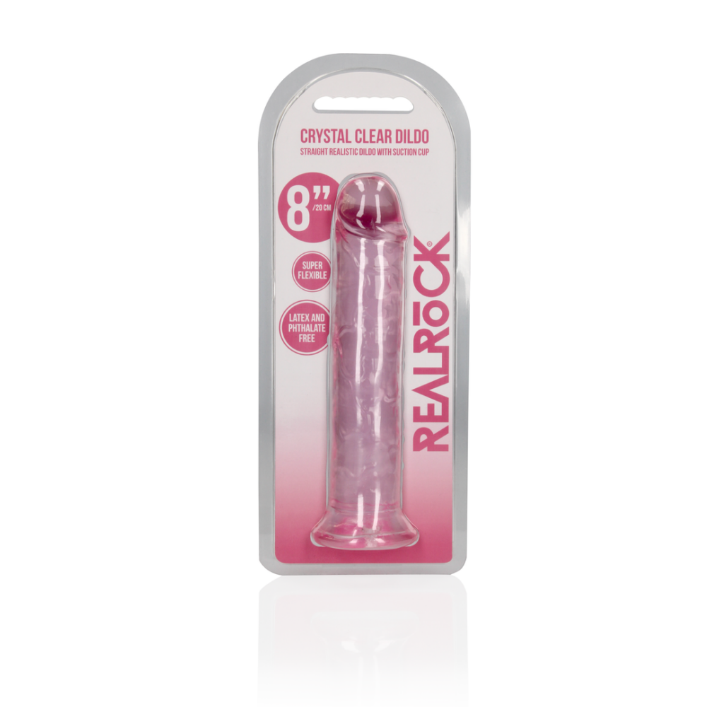 Rechtdoor Realistisch Dildo met Zuignap - 20 cm / 8'' - Afbeelding 2