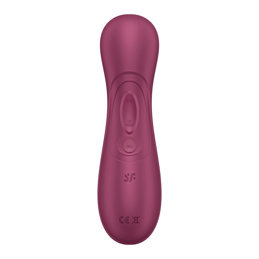 Pro 2 Generatie 3 - Double Air Pulse Vibrator - Liquid Air - Wijnrood - Afbeelding 4