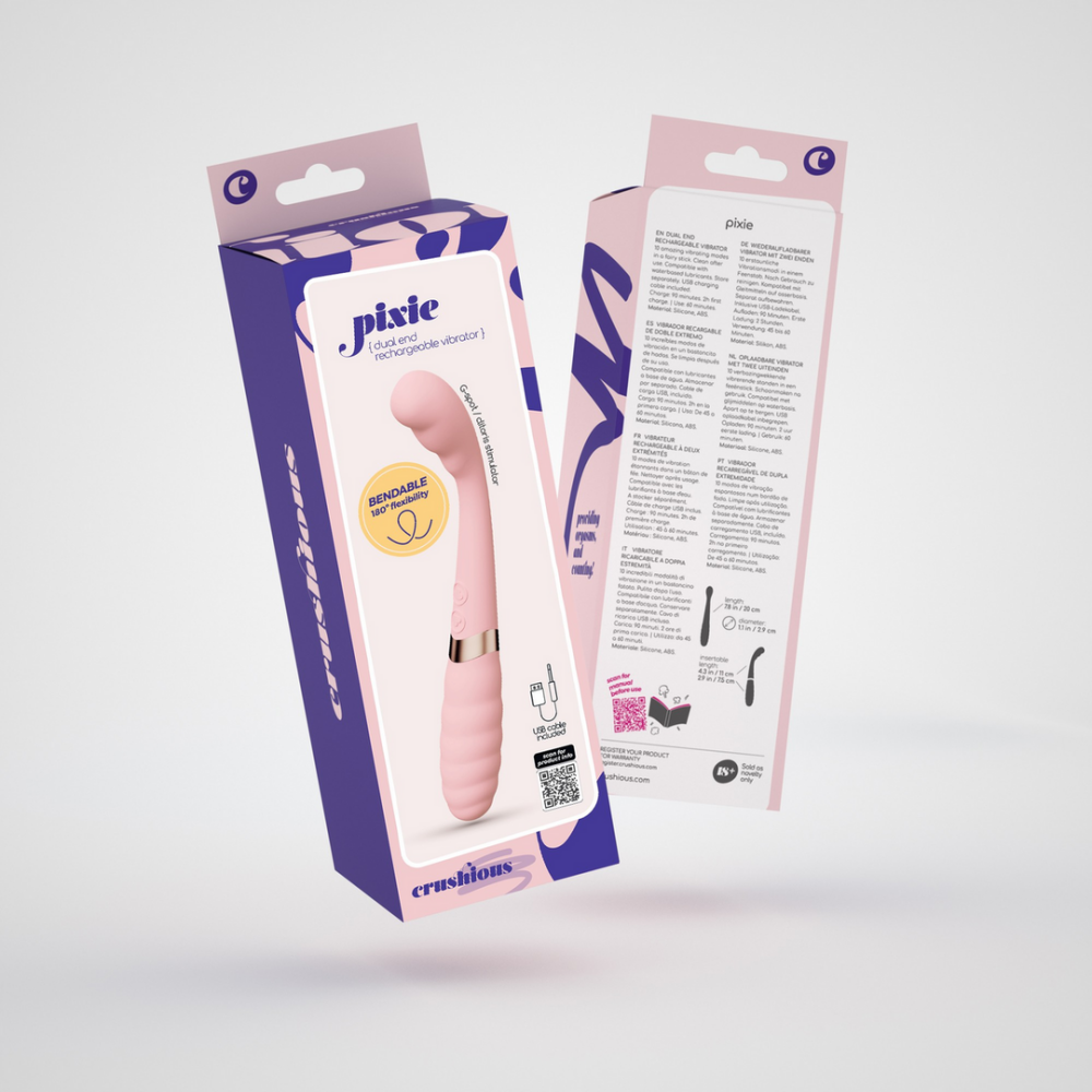 Pixie - Flexibele Dual Vibrator - Roze - Afbeelding 2